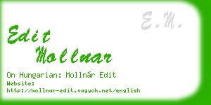 edit mollnar business card